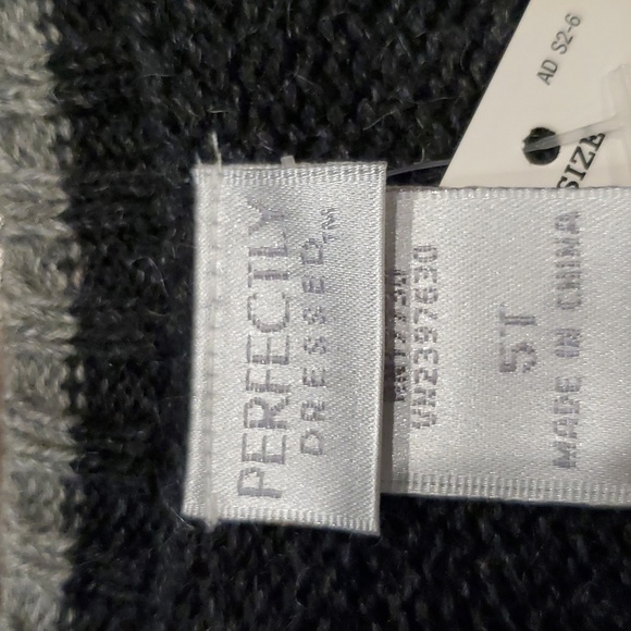 Boys Perfectly Dressed gray argyle sweater vest size 5T - Picture 2 of 4